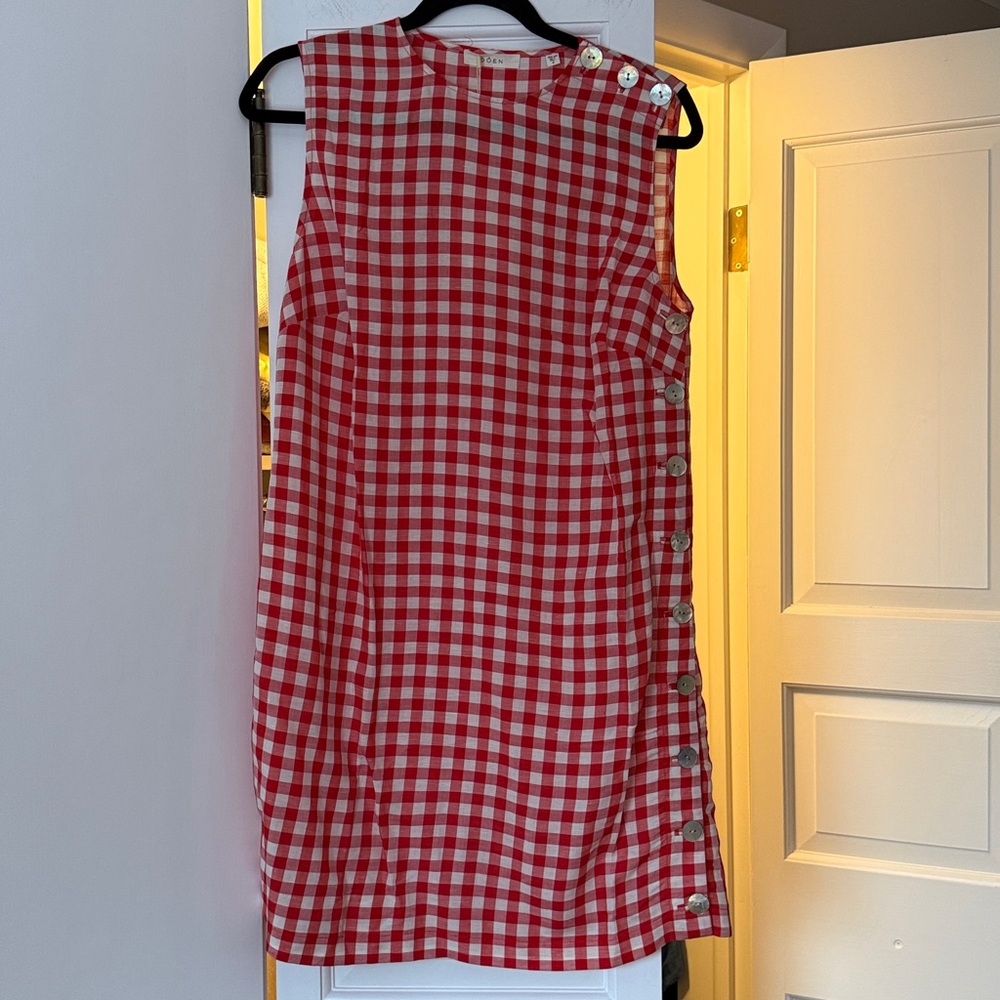 NWT Doen Coralie Dress in Scarlett Marilyn Gingham Size 8 - Picture 6 of 8